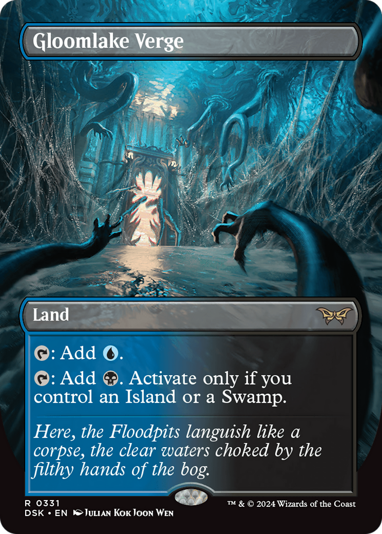 Gloomlake Verge (Borderless) [Duskmourn: House of Horror] Foil