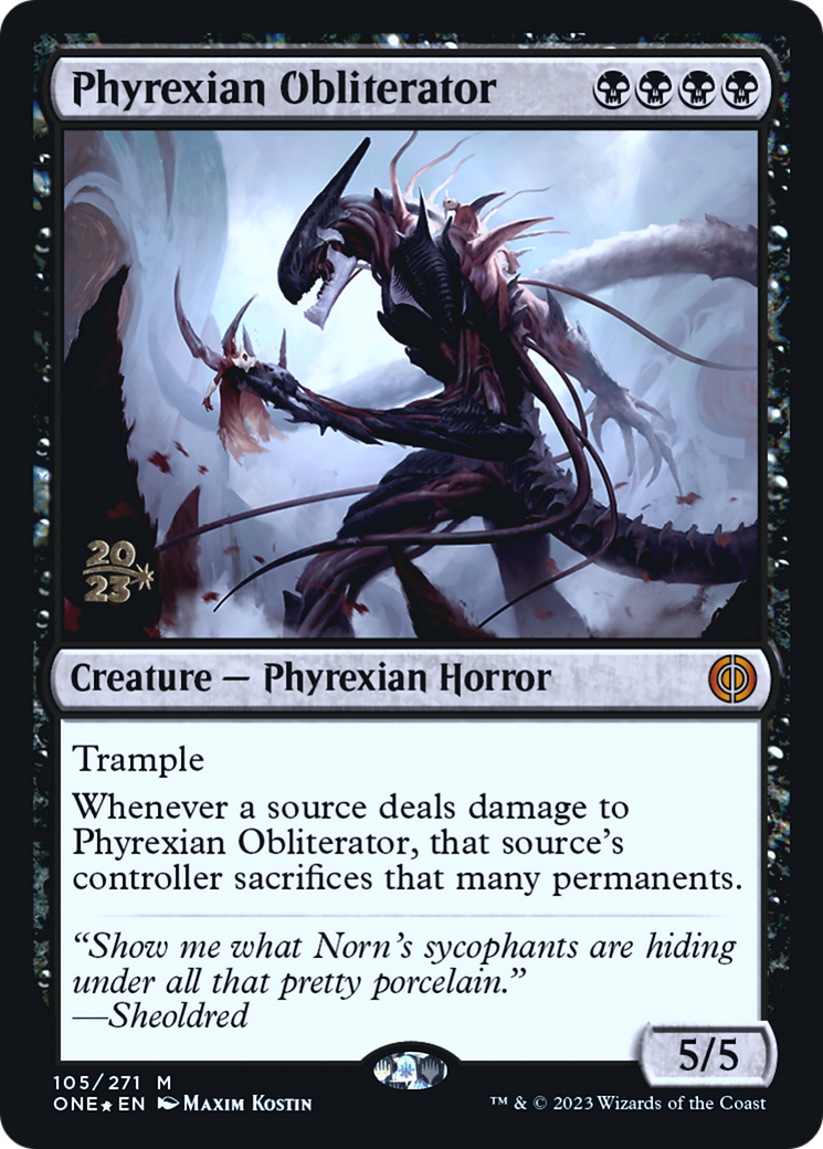 Phyrexian Obliterator [Phyrexia: All Will Be One Prerelease Promos] | Silver Goblin