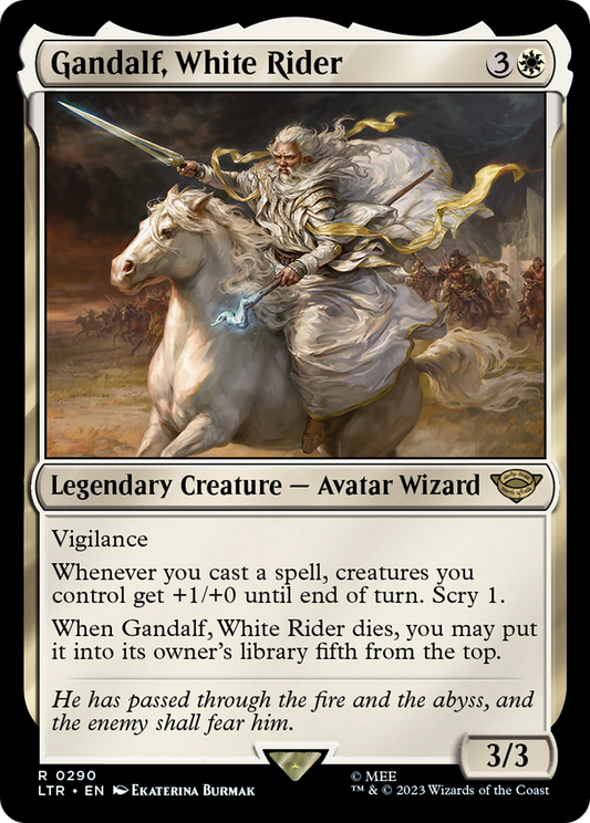 Gandalf, White Rider [The Lord of the Rings: Tales of Middle-Earth] Foil