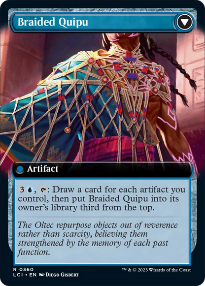 Braided Net // Braided Quipu (Extended Art) [The Lost Caverns of Ixalan] Foil