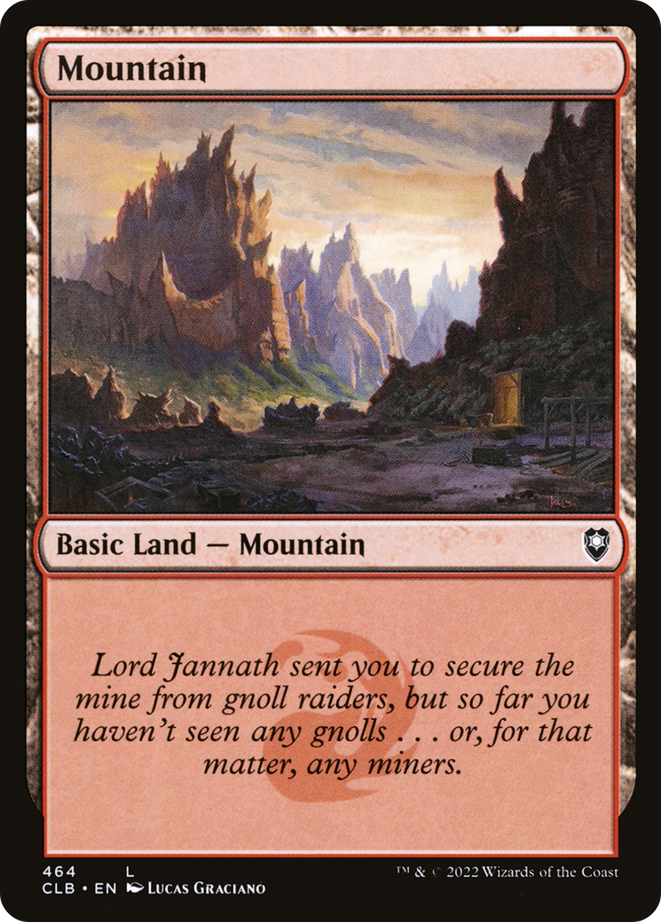 Mountain (464) [Commander Legends: Battle for Baldur's Gate] Foil