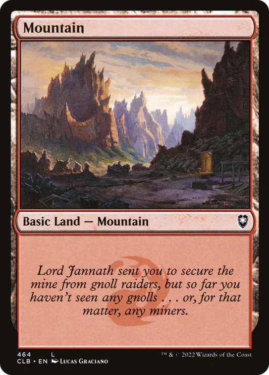 Mountain (464) [Commander Legends: Battle for Baldur's Gate] Foil