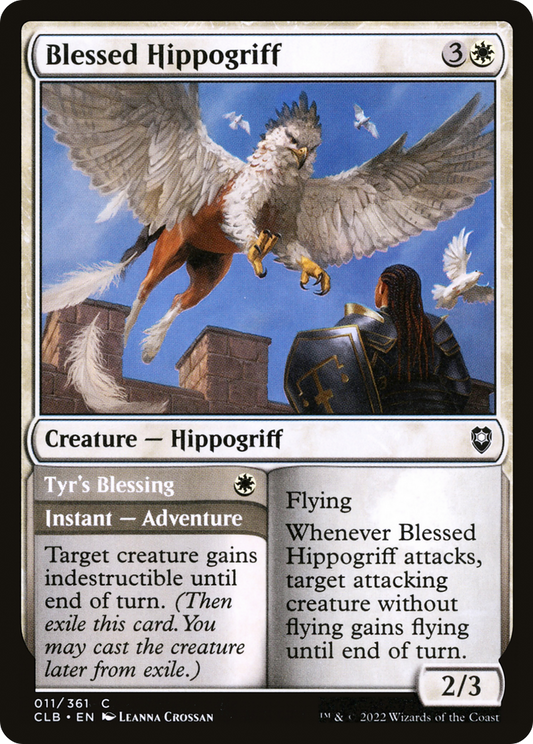 Blessed Hippogriff // Tyr's Blessing [Commander Legends: Battle for Baldur's Gate] Foil