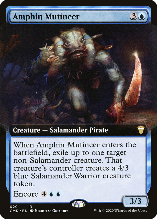 Amphin Mutineer (Extended Art) [Commander Legends] Foil