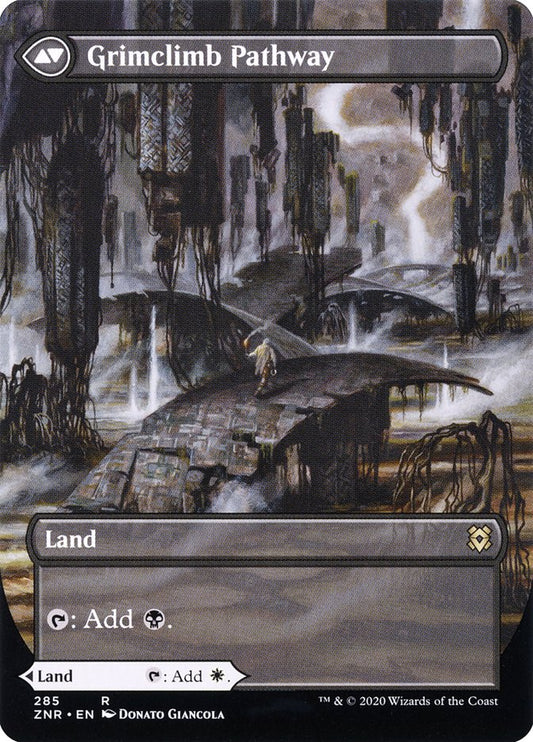 Brightclimb Pathway // Grimclimb Pathway (Borderless Alternate Art) [Zendikar Rising] Foil