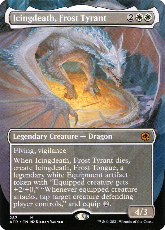 Icingdeath, Frost Tyrant (Borderless Alternate Art) [Dungeons & Dragons: Adventures in the Forgotten Realms]