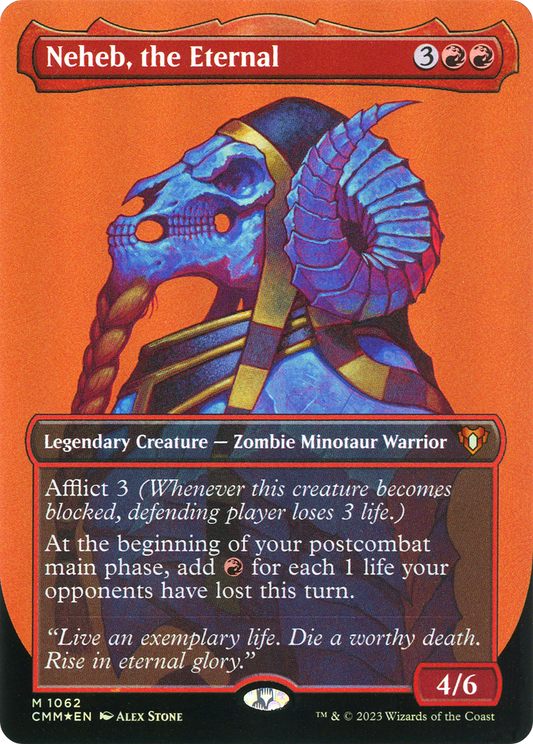 Neheb, the Eternal (Borderless Textured Foil Frame Break) [Commander Masters]