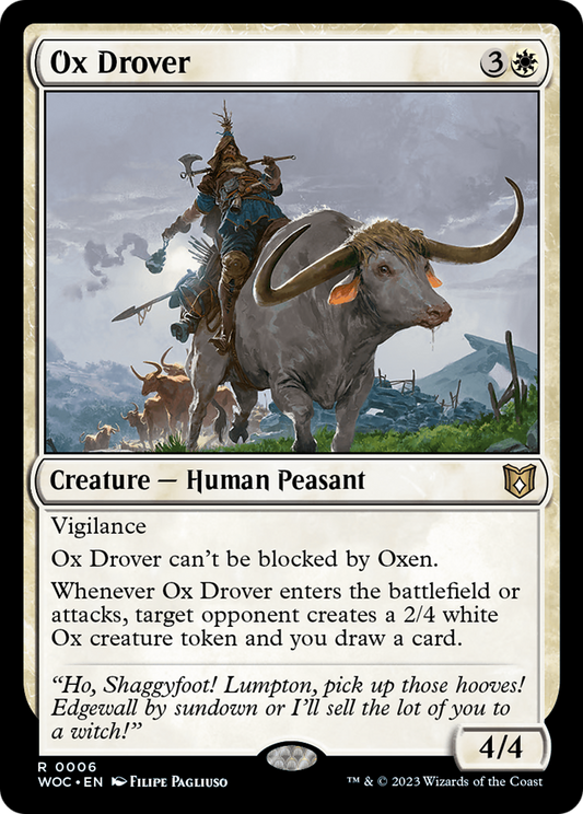 Ox Drover [Wilds of Eldraine Commander]