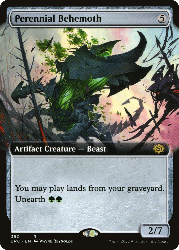 Perennial Behemoth (Extended Art) [The Brothers' War] Foil
