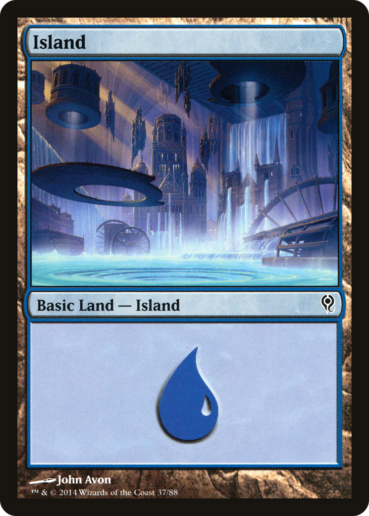 Island (37) [Duel Decks: Jace vs. Vraska] | Silver Goblin