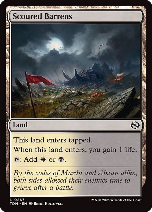 Scoured Barrens (267) Foil - Tarkir: Dragonstorm