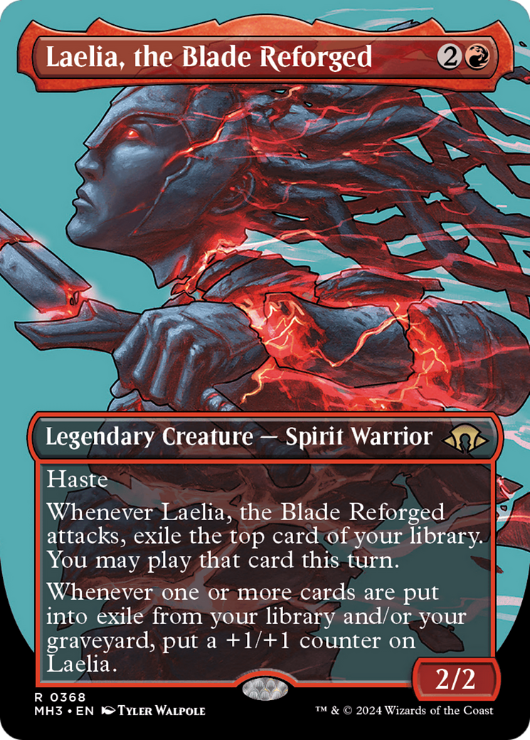 Laelia, the Blade Reforged (Borderless) [Modern Horizons 3] | Silver Goblin