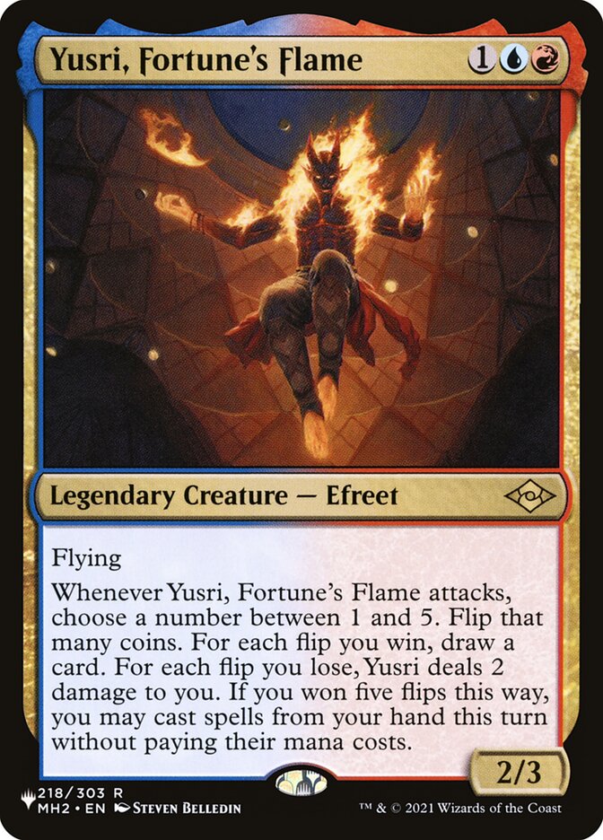 Yusri, Fortune's Flame [Secret Lair: Heads I Win, Tails You Lose] | Silver Goblin