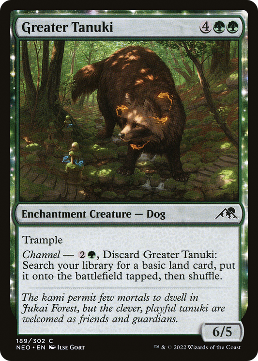 Greater Tanuki [Kamigawa: Neon Dynasty] Foil