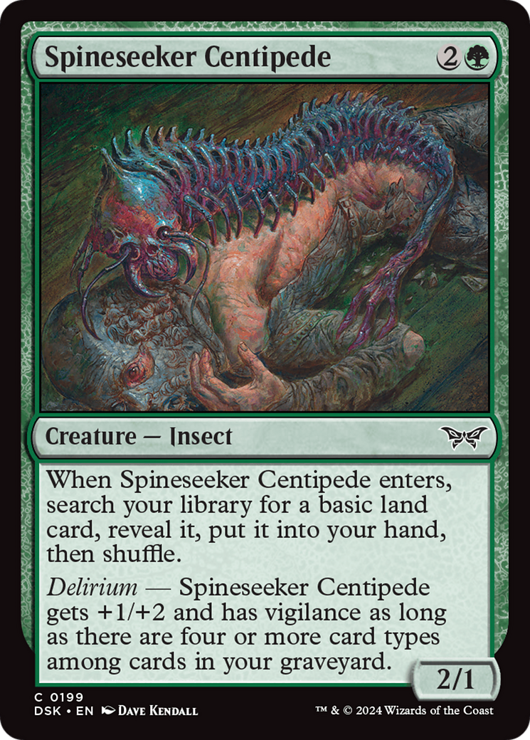 Spineseeker Centipede [Duskmourn: House of Horror] Foil
