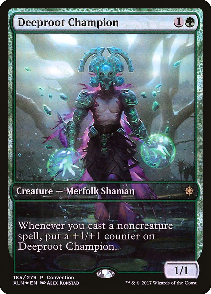 Deeproot Champion (Convention) (Full Art) [Ixalan Promos] | Silver Goblin