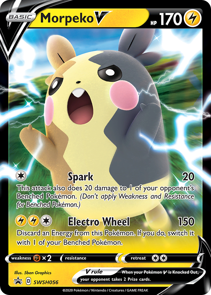 Morpeko V (SWSH056) [Sword & Shield: Black Star Promos] | Silver Goblin