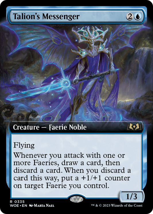 Talion's Messenger (Extended Art) [Wilds of Eldraine] Foil