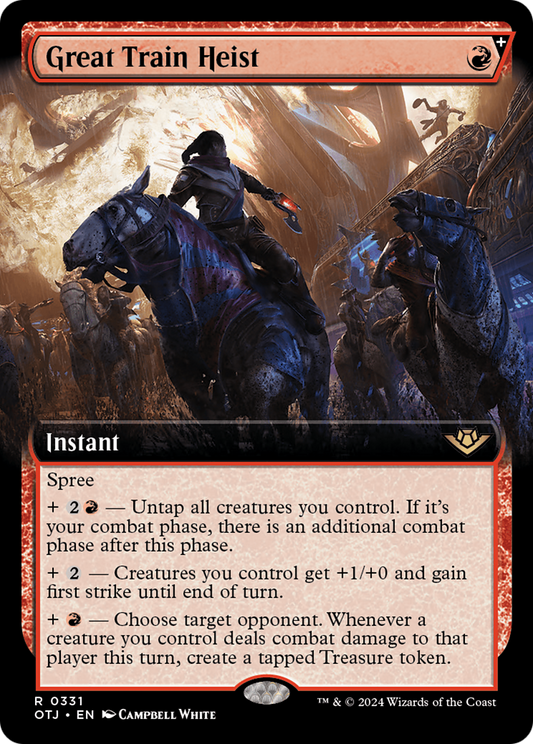 Great Train Heist (Extended Art) [Outlaws of Thunder Junction] Foil