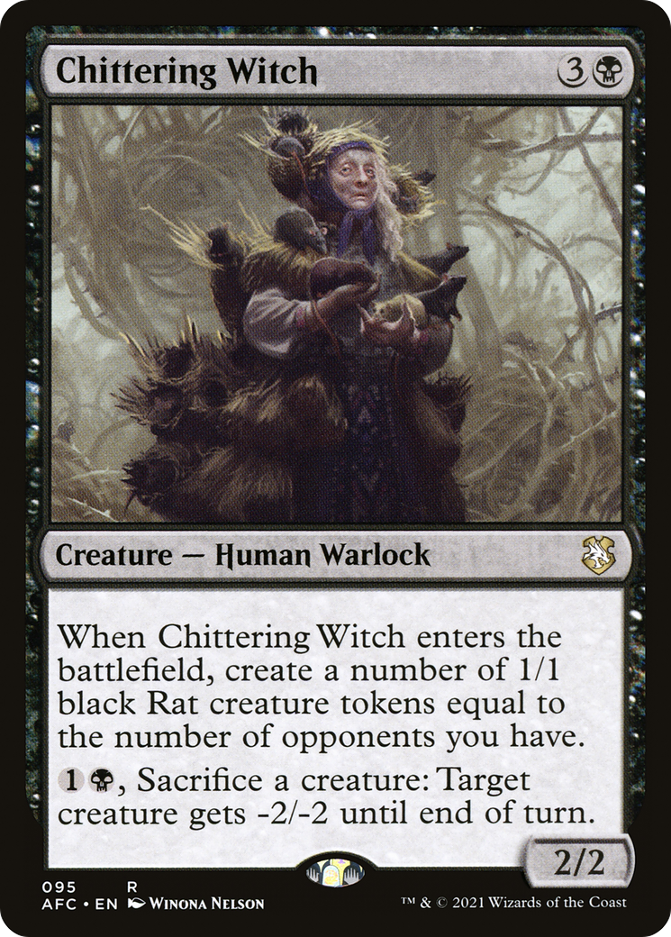 Chittering Witch [Dungeons & Dragons: Adventures in the Forgotten Realms Commander]