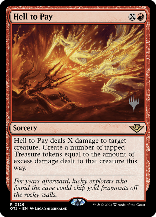 Hell to Pay (Promo Pack) [Outlaws of Thunder Junction Promos] Foil