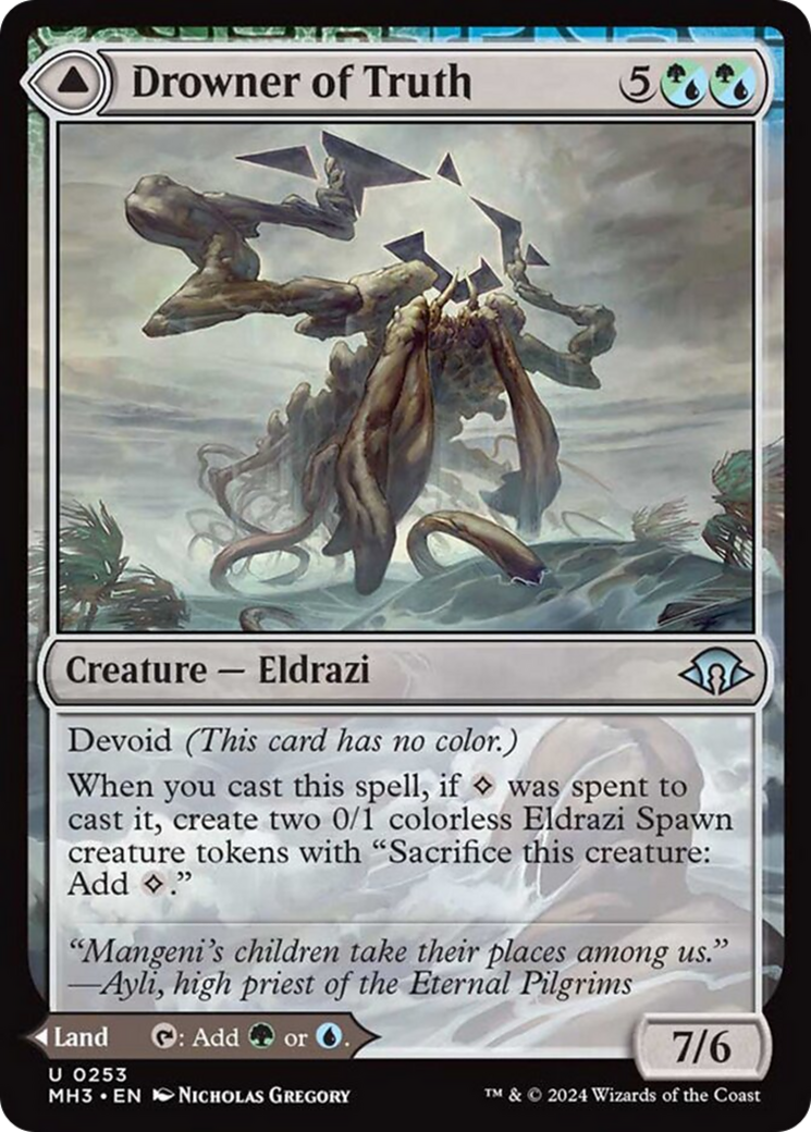 Drowner of Truth // Drowned Jungle [Modern Horizons 3] Foil