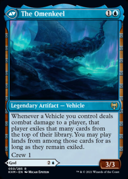 Cosima, God of the Voyage // The Omenkeel [Kaldheim] Foil
