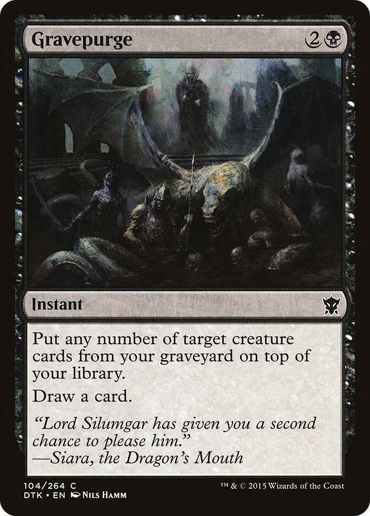 Gravepurge [Dragons of Tarkir] Foil