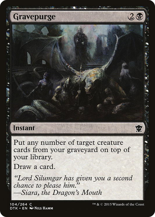 Gravepurge [Dragons of Tarkir] Foil
