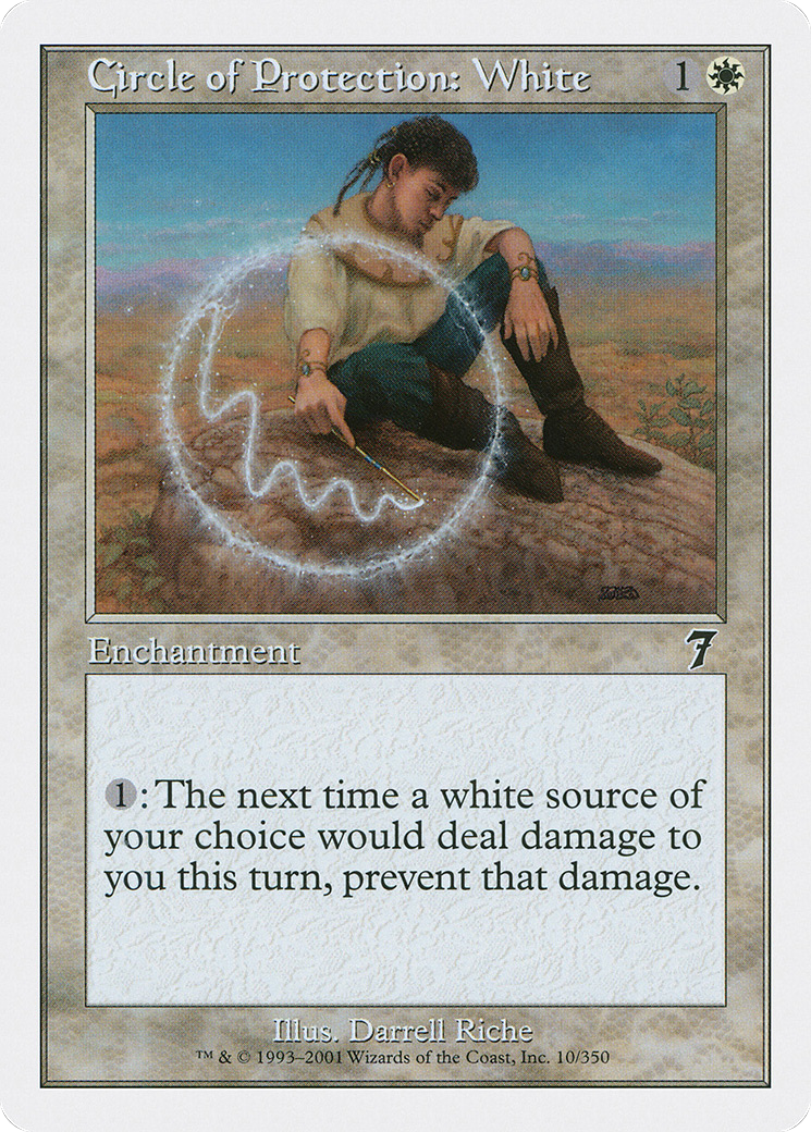 Circle of Protection: White (010) Foil - Seventh Edition