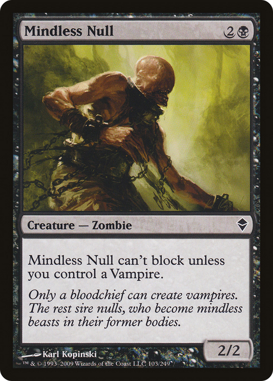 Mindless Null [Zendikar] Foil
