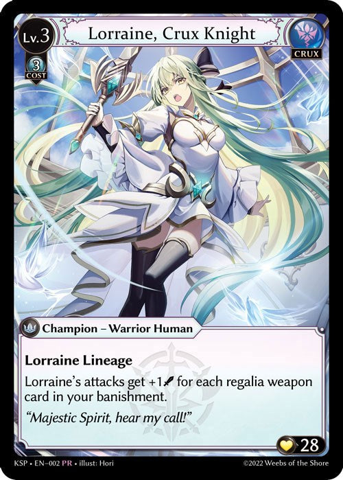 Lorraine, Crux Knight (2) [Promotional Cards] | Silver Goblin