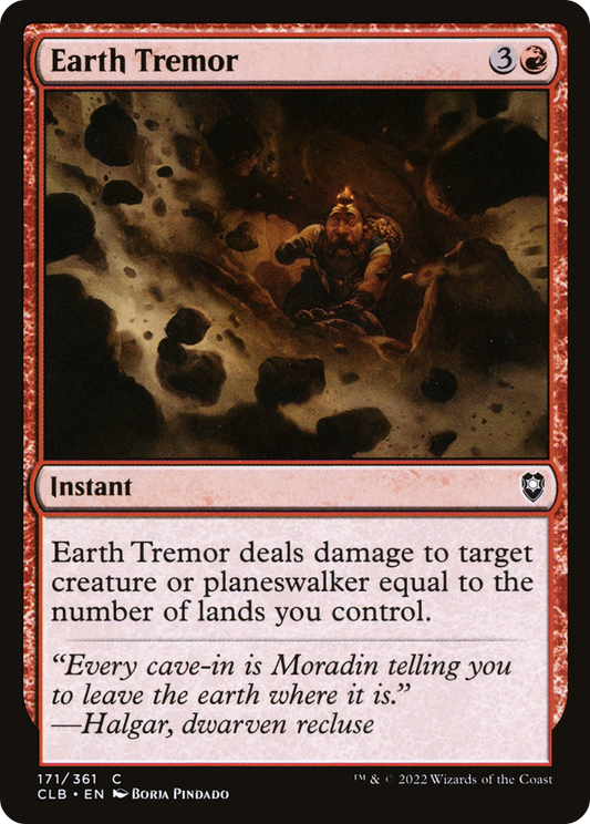 Earth Tremor [Commander Legends: Battle for Baldur's Gate] Foil