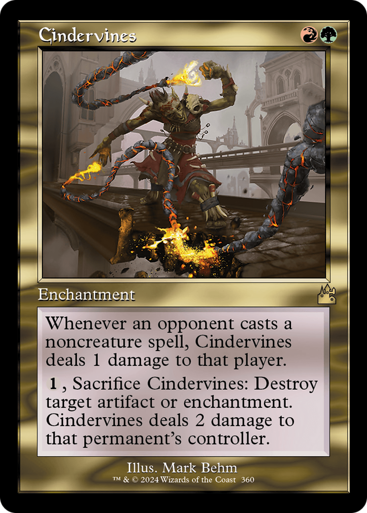 Cindervines (Retro Frame) [Ravnica Remastered] Foil