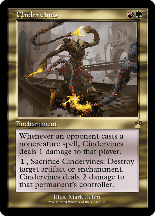 Cindervines (Retro Frame) [Ravnica Remastered] Foil
