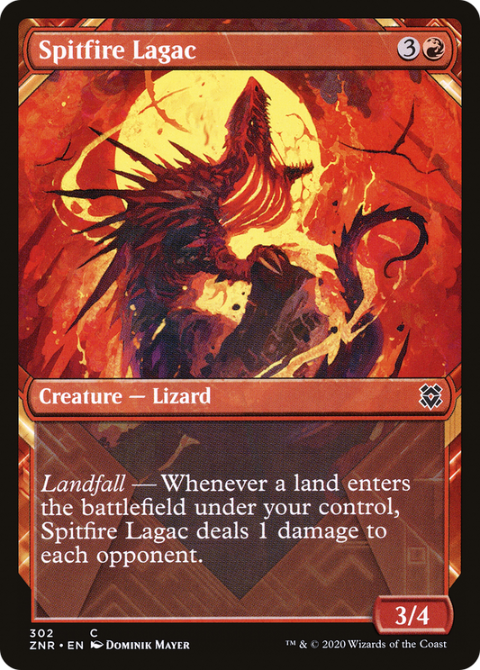 Spitfire Lagac (Showcase) [Zendikar Rising] Foil