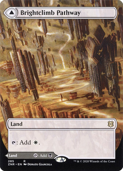 Brightclimb Pathway // Grimclimb Pathway (Borderless Alternate Art) [Zendikar Rising] Foil