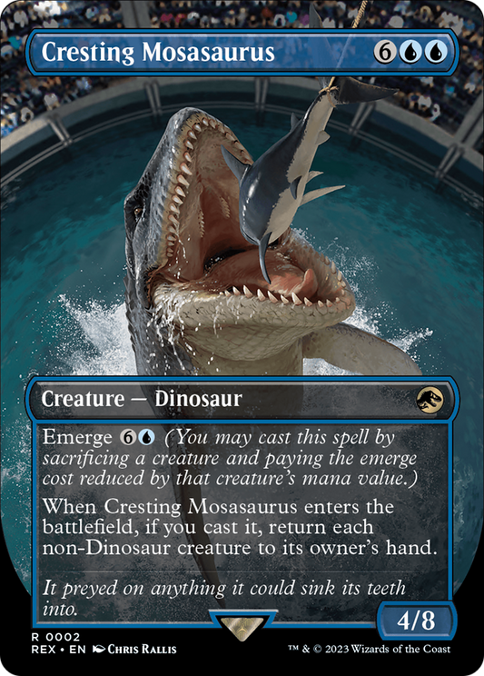 Cresting Mosasaurus (Borderless) [Jurassic World Collection] Foil