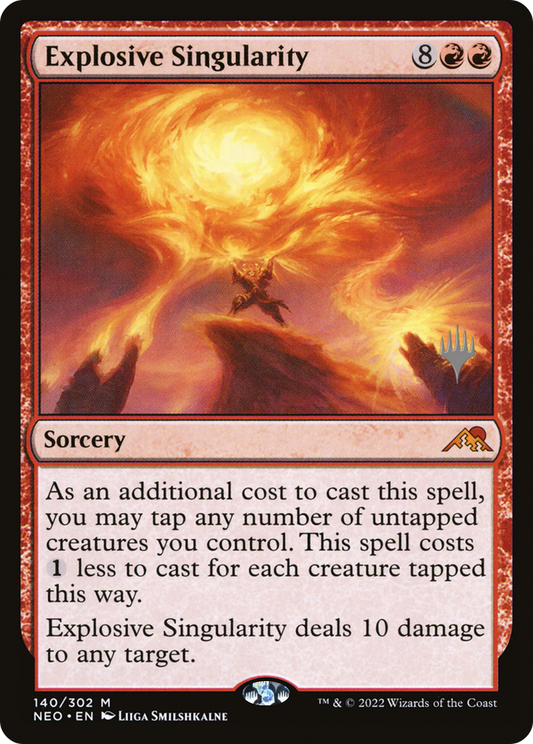 Explosive Singularity (Promo Pack) [Kamigawa: Neon Dynasty Promos] Foil