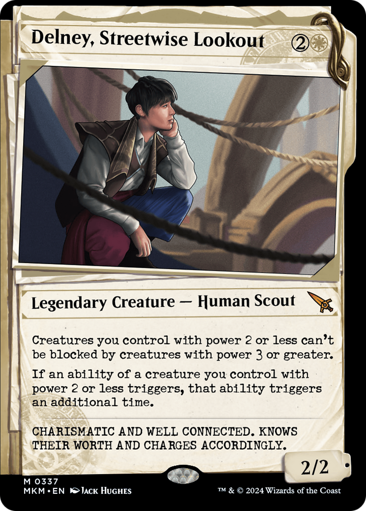 Delney, Streetwise Lookout (Showcase) [Murders at Karlov Manor] Foil