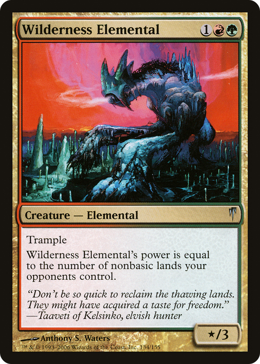 Wilderness Elemental [Coldsnap] Foil