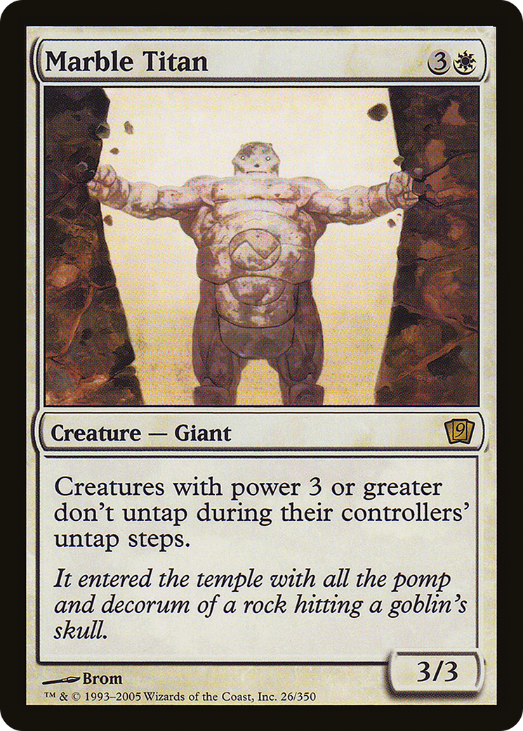 Marble Titan (26★) Foil - Ninth Edition