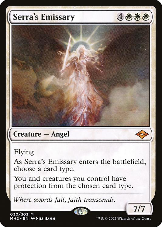 Serra's Emissary [Modern Horizons 2] Foil