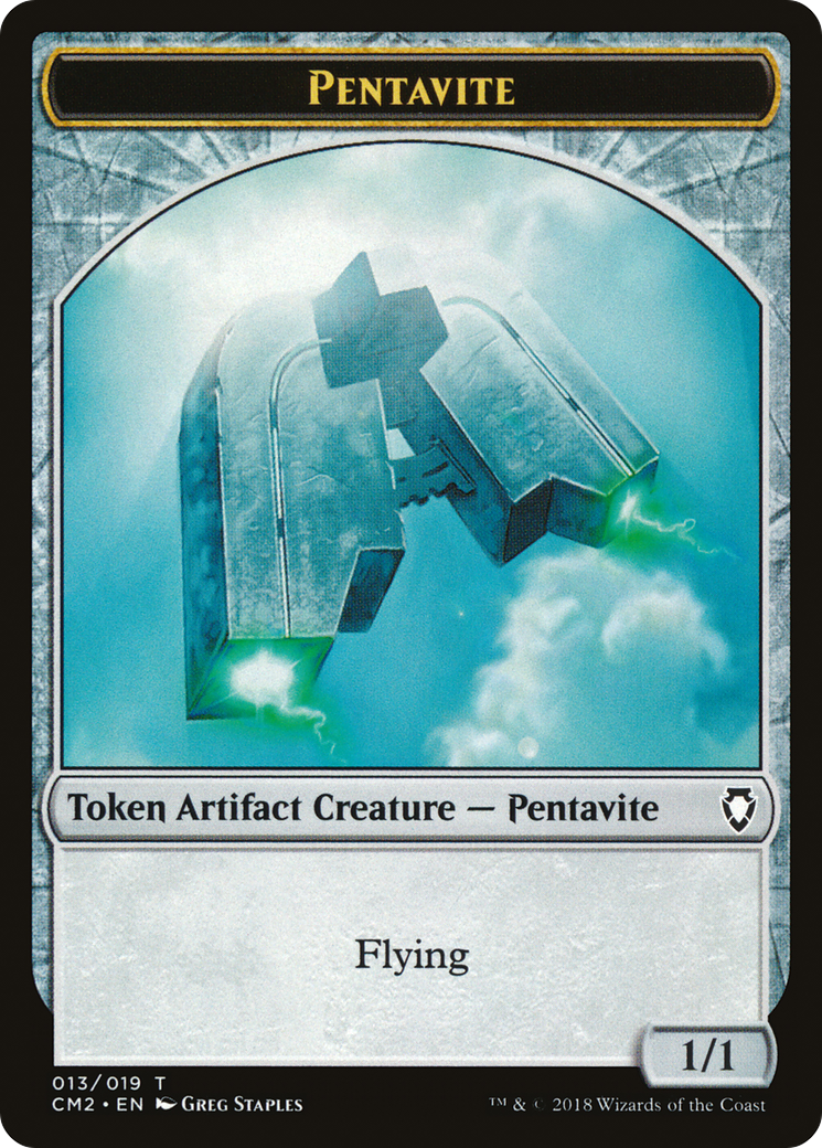 Pentavite Token [Commander Anthology Volume II Tokens] | Silver Goblin