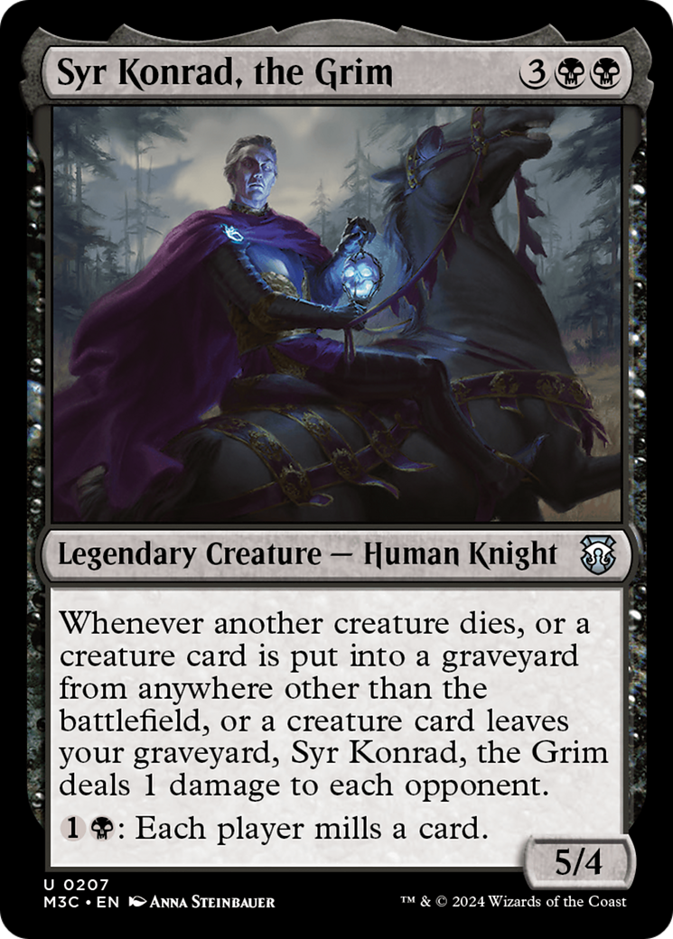 Syr Konrad, the Grim (Ripple Foil) [Modern Horizons 3 Commander] | Silver Goblin