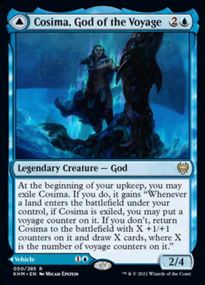 Cosima, God of the Voyage // The Omenkeel [Kaldheim] Foil