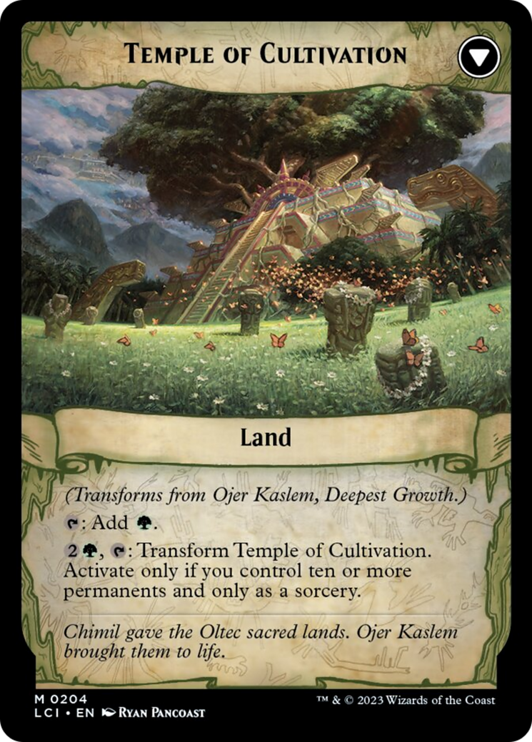 Ojer Kaslem, Deepest Growth // Temple of Cultivation [The Lost Caverns of Ixalan] Foil