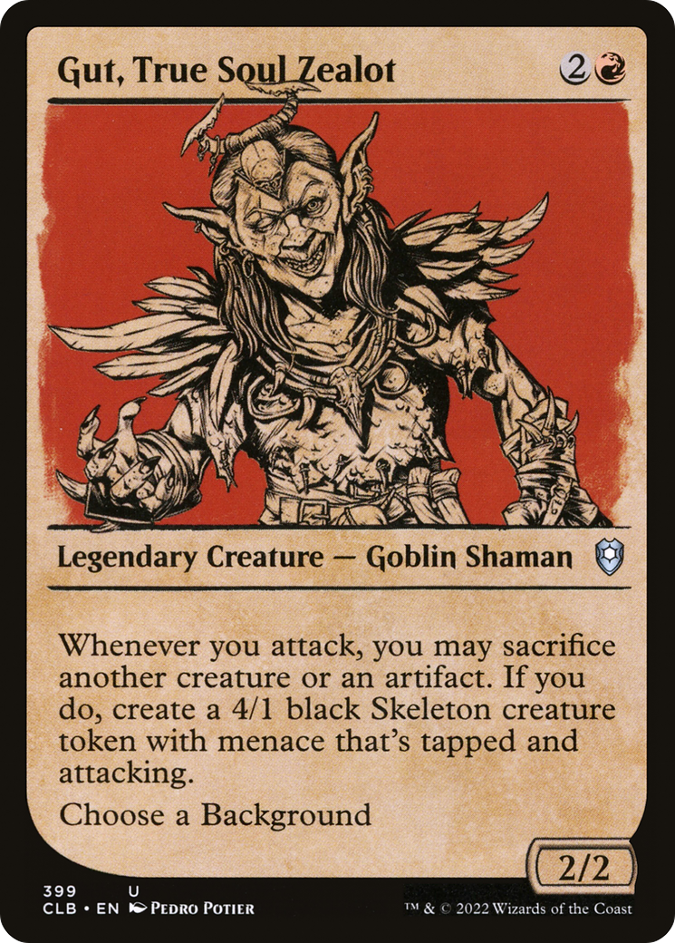 Gut, True Soul Zealot (Showcase) (399) Foil - Commander Legends: Battle for Baldur's Gate