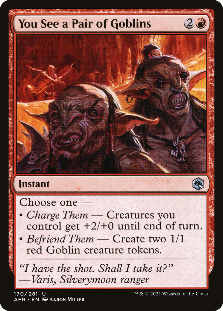 You See a Pair of Goblins [Dungeons & Dragons: Adventures in the Forgotten Realms] | Silver Goblin