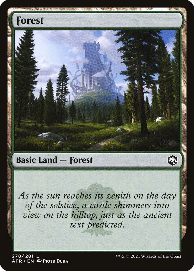 Forest (278) [Dungeons & Dragons: Adventures in the Forgotten Realms] Foil
